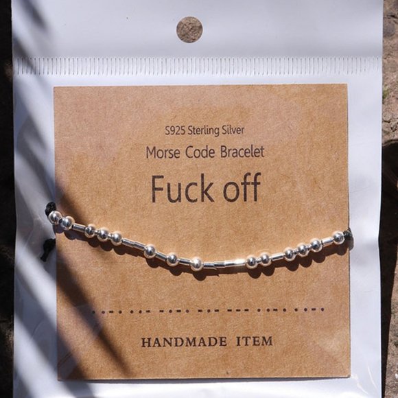 New Morse Code bracelet - Picture 1 of 1